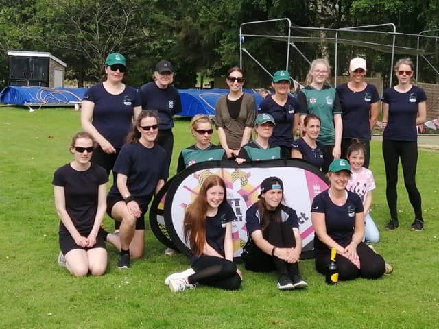 The victorious Buxton Belters squad at the Charlesworth Softball Cricket Festival.