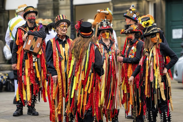 The Powder Keg Morris Dancers performed at Buxton's Spring Fair. Picture David Dukesell