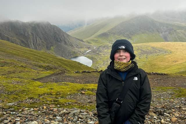 George Pownall climbed Snowdon to raise money for his Year 6 leaver's trip. Photo submitted