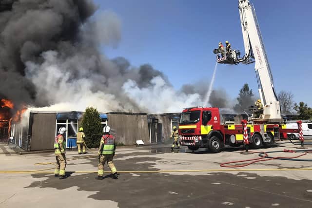 Harrington Junior School in Long Eaton burned down in an accidental blaze.