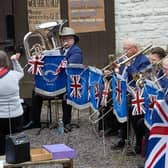 Whaley Bridge brass band performing at the Queen;s Jubilee last year will also be performing a free concert for the King's Coronation.  Pic Whaley Bridge Brass Band