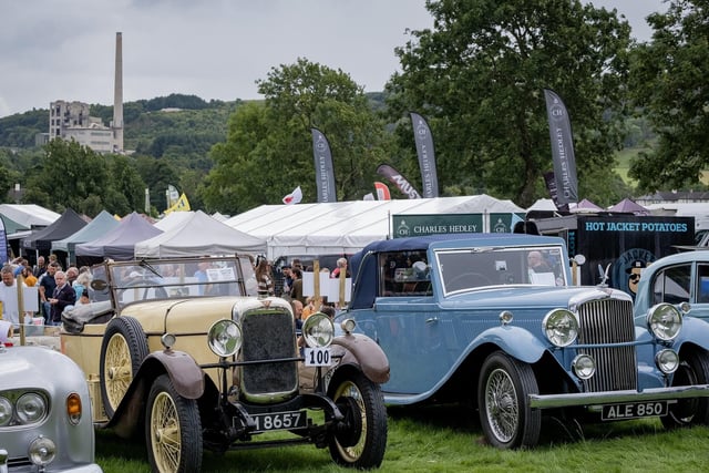 Classic cars on show.