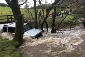 One reader sent us this image of a vehicle stuck near Glutton Bridge