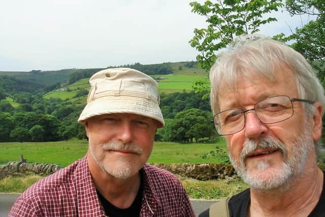 Steve Cliffe, left, and Dave Kelsall, have been gathering eerie tales from across the Peak District.