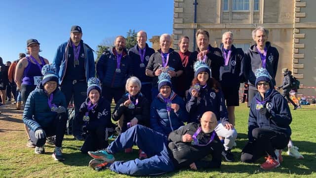 The Buxton team at the end of their annual spring half marathon trip.