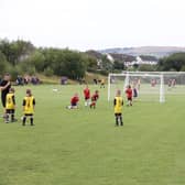 Young footballers in New Mills will soon be enjoying improved facilities.