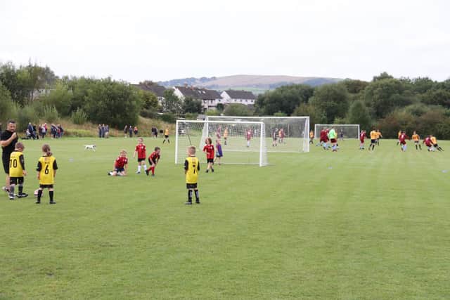 Young footballers in New Mills will soon be enjoying improved facilities.