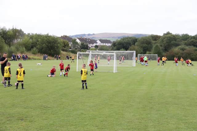Young footballers in New Mills will soon be enjoying improved facilities.