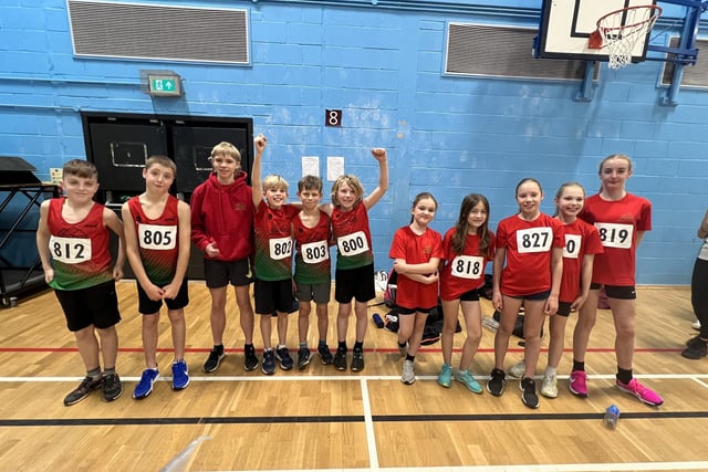 Youngsters representing High Peak Athletics Club.