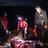 Pictured: Edale Mountain Rescue Team at work on a recent rescue (courtesy of Edale Mountain Rescue Team/Facebook)