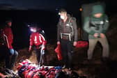 Pictured: Edale Mountain Rescue Team at work on a recent rescue (courtesy of Edale Mountain Rescue Team/Facebook)