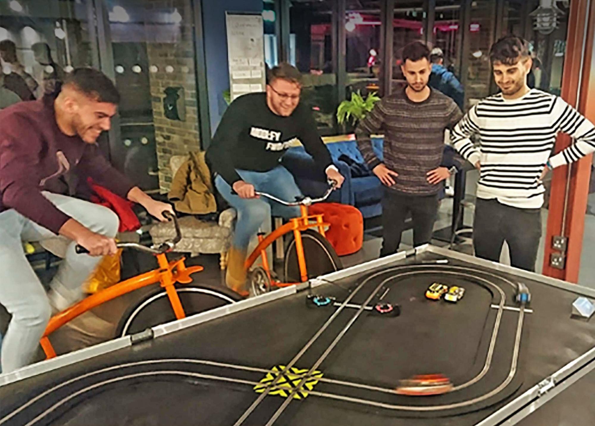 Bicycle powered Scalextric coming to Buxton s Spring Fair