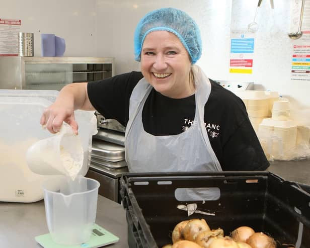 Jay White at her new pie shop on Green Lane. Photo Jason Chadwick