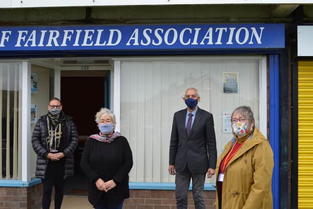 Derbyshire police and crime commissioner Hardyal Dhindsa visited villagers in Fairfield.