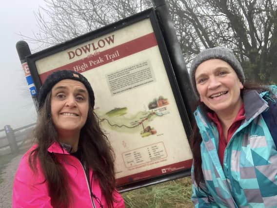 Angela Drabble and Lisa Simpson on their sponsored walk to raise funds for Dementia UK. Pic submitted