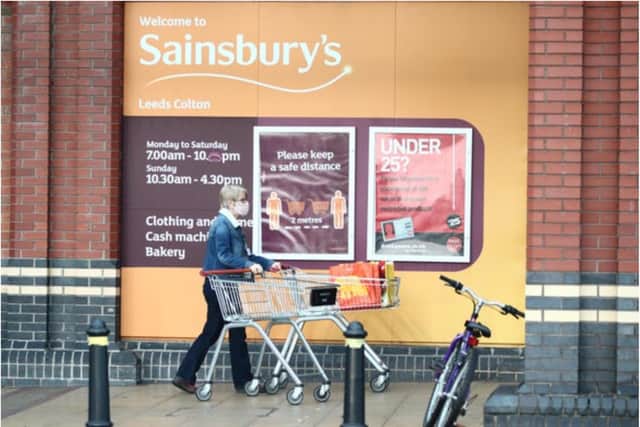 Sainsbury's will be limiting the number of shoppers within its stores.