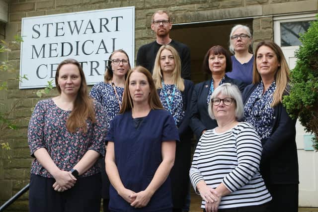 Pressure on NHS, the team at the Stewart Medical Centre