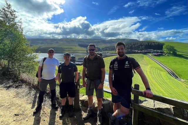 James Moon does monthly walks in the Peak District to help boost men's mental health