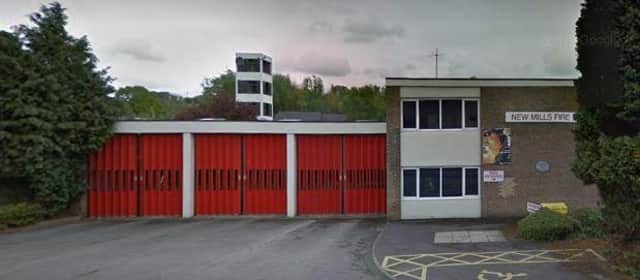 A new-build fire station will replace these existing buildings at New Mills. Photo by Google.