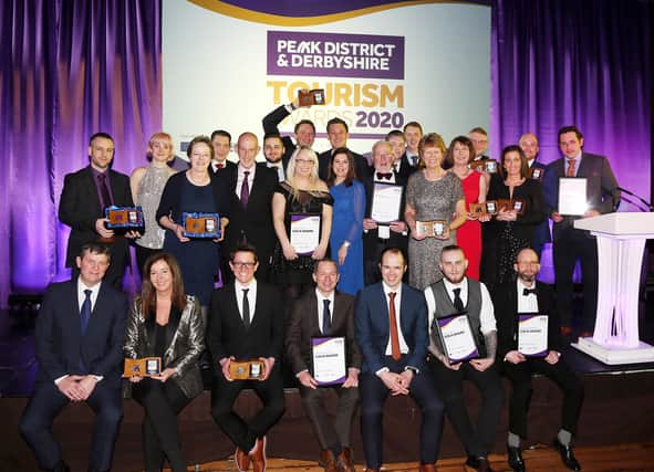 Gold award winners at the Peak District and Derbyshire Tourism Awards 2020.