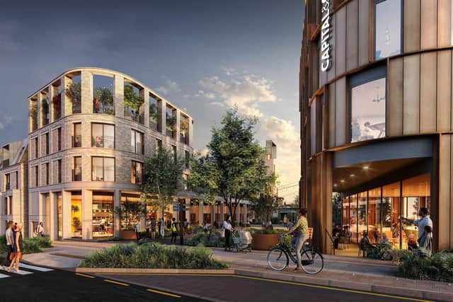 Visuals of what Buxton may look like after a £100m regeneration project from Capital&Centic. Photo Capital&Centric