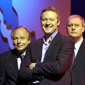 From left, John Bird, Rory Bremner, and John Fortune.