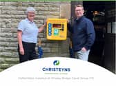 L to R: Sarah Buckley (Stock & Training Manager, Christeyns Professional Hygiene UK) and Andy Hilditch (Site Director, Christeyns Professional Hygiene UK)