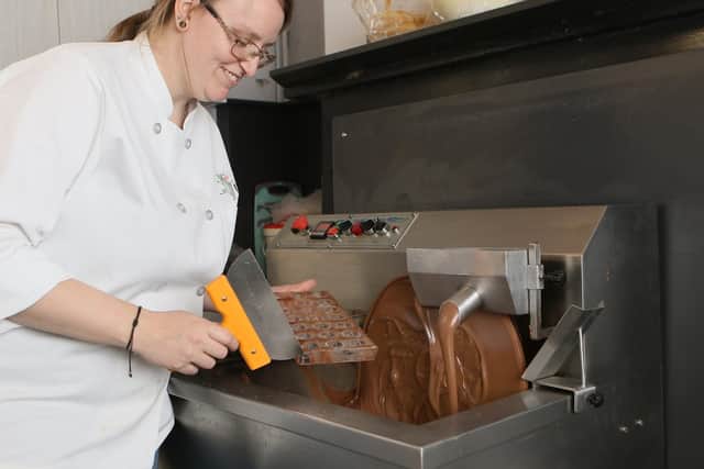 Hot Chocolatier owner Leanne Brocklehurst. Pic Jason Chadwick