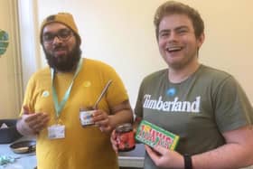 Students taking part in a Fairtrade event at the college