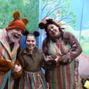 Robbie Carnegie, Faye Turtle and Maria Dunford as the Three Bears