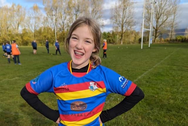 A Buxton Rugby player who had to stop when she reached 11 as there is currently no team for girls is hoping enough players come forward to help launch a new team.Photo submitted