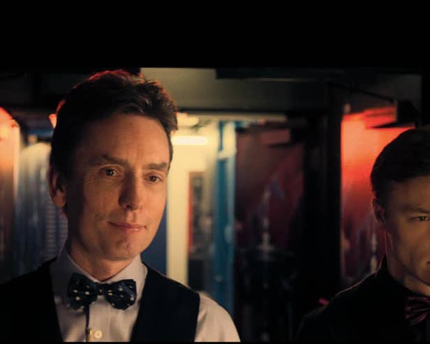 World snooker champion Ken Doherty and Sam Gittins in a scene from the film Break.