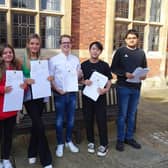 Stockport Grammar School students celebrate their GCSE results