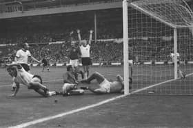 Few moments in sporting history have provoked such fierce debate as Geoff Hurst's second goal against West Germany in the 1966 final at Wembley. Fans all held their breath as referee Gottfried Dienst consulted with linesman Tofiq Bahramov before awarding the goal.