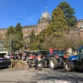 Farmers In Tractors Descended Upon Derbyshire'S County Hall, In Matlock, Against The Government'S Inheritance Tax Plan