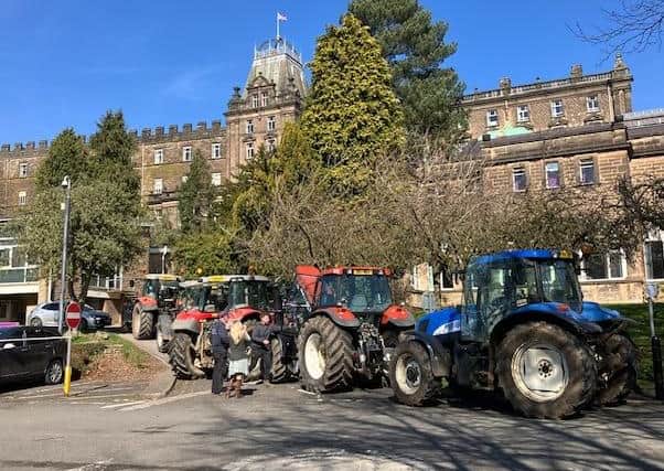 Farmers In Tractors Descended Upon Derbyshire'S County Hall, In Matlock, Against The Government'S Inheritance Tax Plan