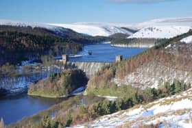 Howden dam, ancient woodland and wild moorland could be 'drowned'. Pic by Severn Trent Water.