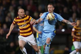 John McGrath (right) in action for Burton Albion in the League Two play-off semi-final at Bradford City in 2013. Photo: Getty Images.