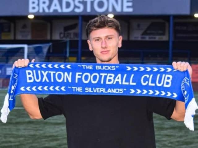 George Ward has joined Buxton from Leamington FC. Photo: Buxton FC.
