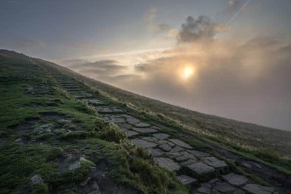 Dog Owner Jo Slater has issued a warning after her beloved pooch Sonny fell off the east face of Mam Tor