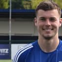 Ben Sault scored the winner for Buxton. Pic: Buxton FC.