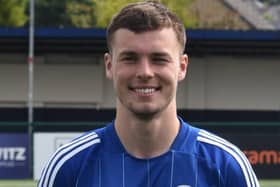 Ben Sault scored the winner for Buxton. Pic: Buxton FC.
