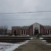 Kramatorsk station which was hit by a Russian missile on April, 8 2022 killing 62 people.