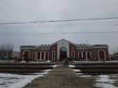 Kramatorsk station which was hit by a Russian missile on April, 8 2022 killing 62 people.