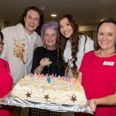 There was a special cake to mark the first birthday of the retirement-living development