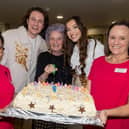 There was a special cake to mark the first birthday of the retirement-living development