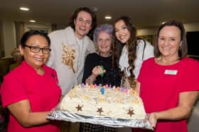 There was a special cake to mark the first birthday of the retirement-living development