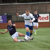 Action from Buxton's win over Banbury. Photo: BUFC.