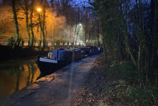 This beautiful photo of boats taken in the evening on the Peak Forest Canal was sent to us by Julie Bell.