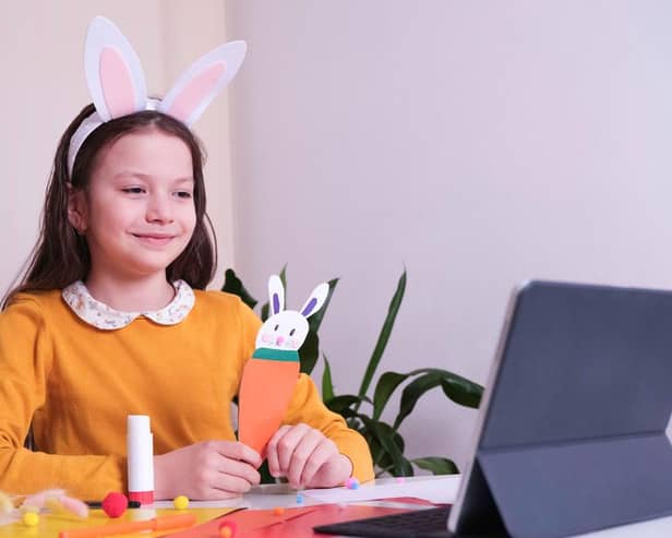 Children can create Easter bunnies with help for artist Lucie Maycock. Photo by Shutterstock.